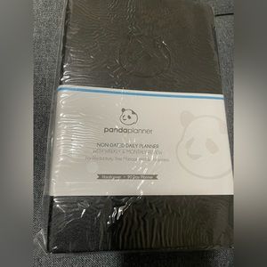 Panda Planner Classic, Non-Dated Daily Planner, Weekly & Monthly Review, Black